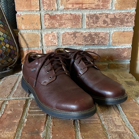 Unstructured by Clarks Brown Leather Oxford Shoes - Picture 1 of 10